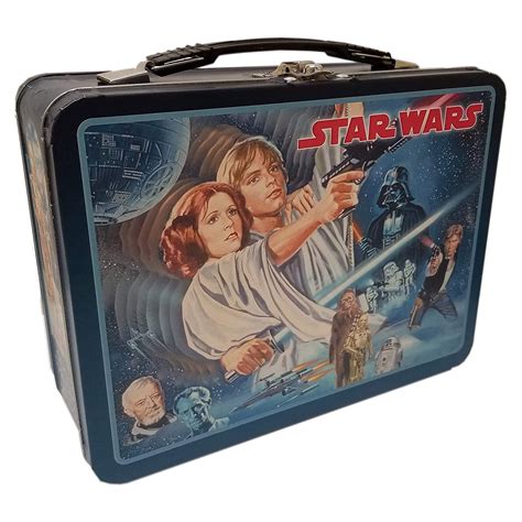 star wars classic metal lunch box|1977 star wars lunch box.